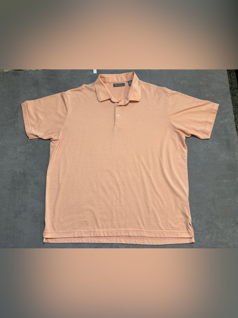 Daniel Cremieux Signature Collection Peach Polo Shirt Men's XXL
